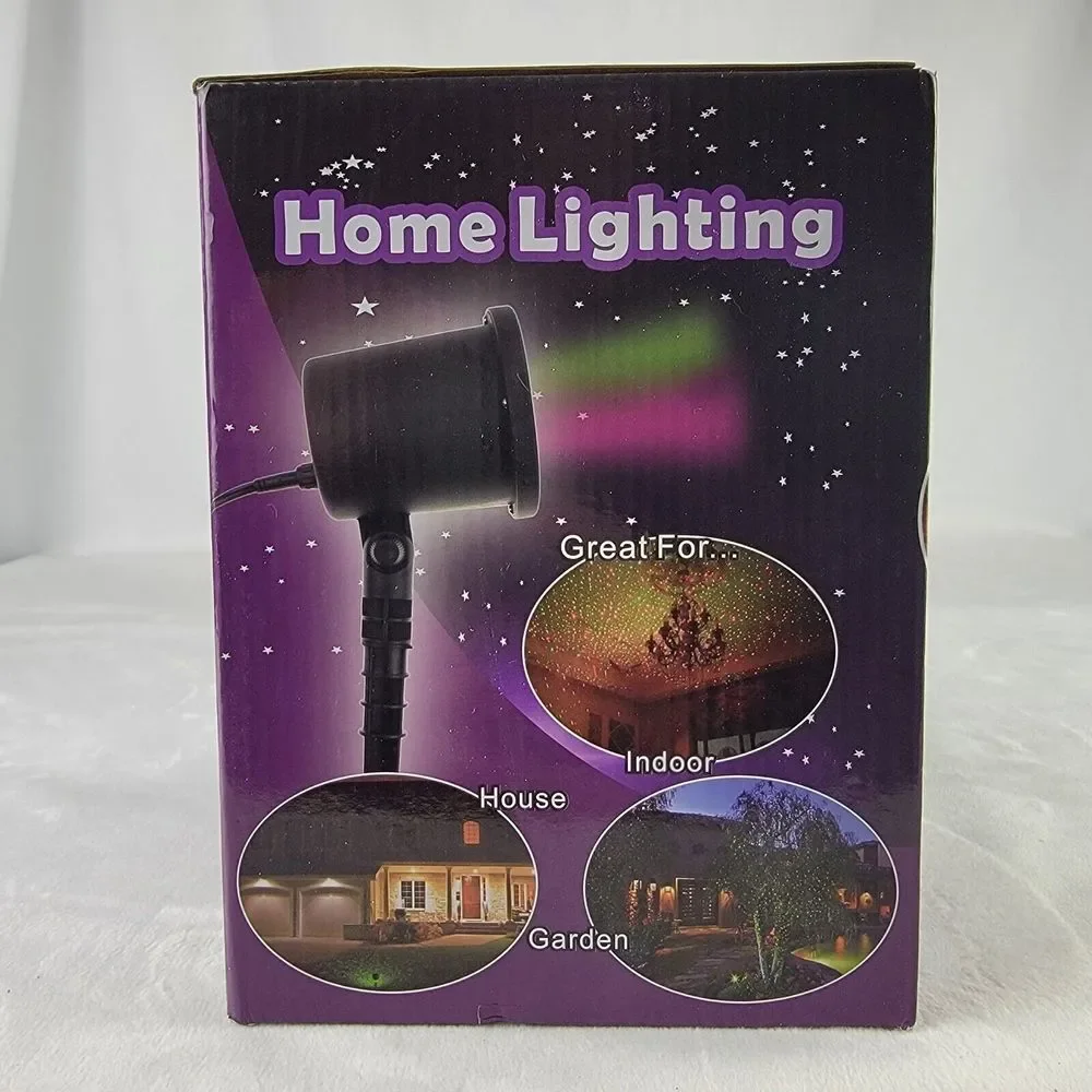 Laser Red & Green Stars LED Projector Light Outdoor‎ Waterproof 600 Sq Ft Garden